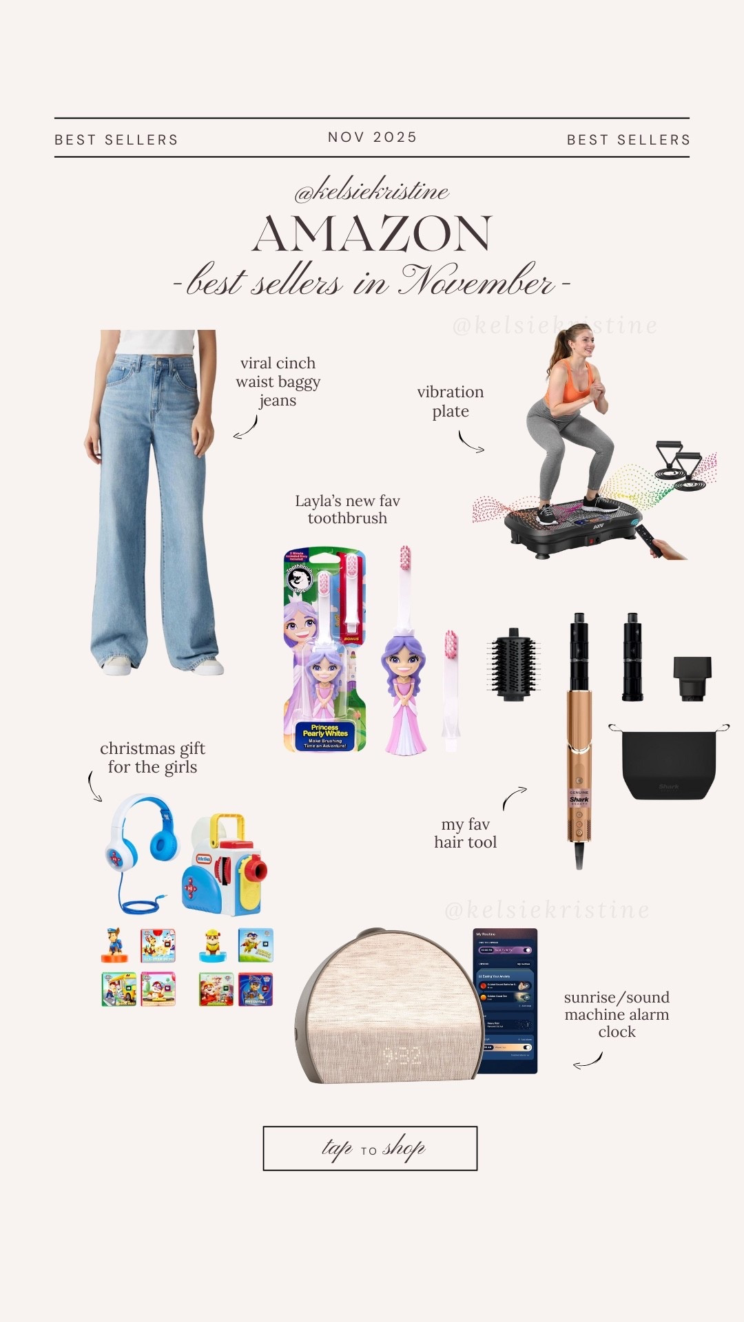 Check out the top Amazon sellers from November! From comfy jeans to must-have beauty tools, to fun toys and a cool vibration plate, these picks are sure to impress. #amazonfinds #novembertopsellers

#LTKHoliday #LTKFindsUnder50 #LTKFindsUnder100