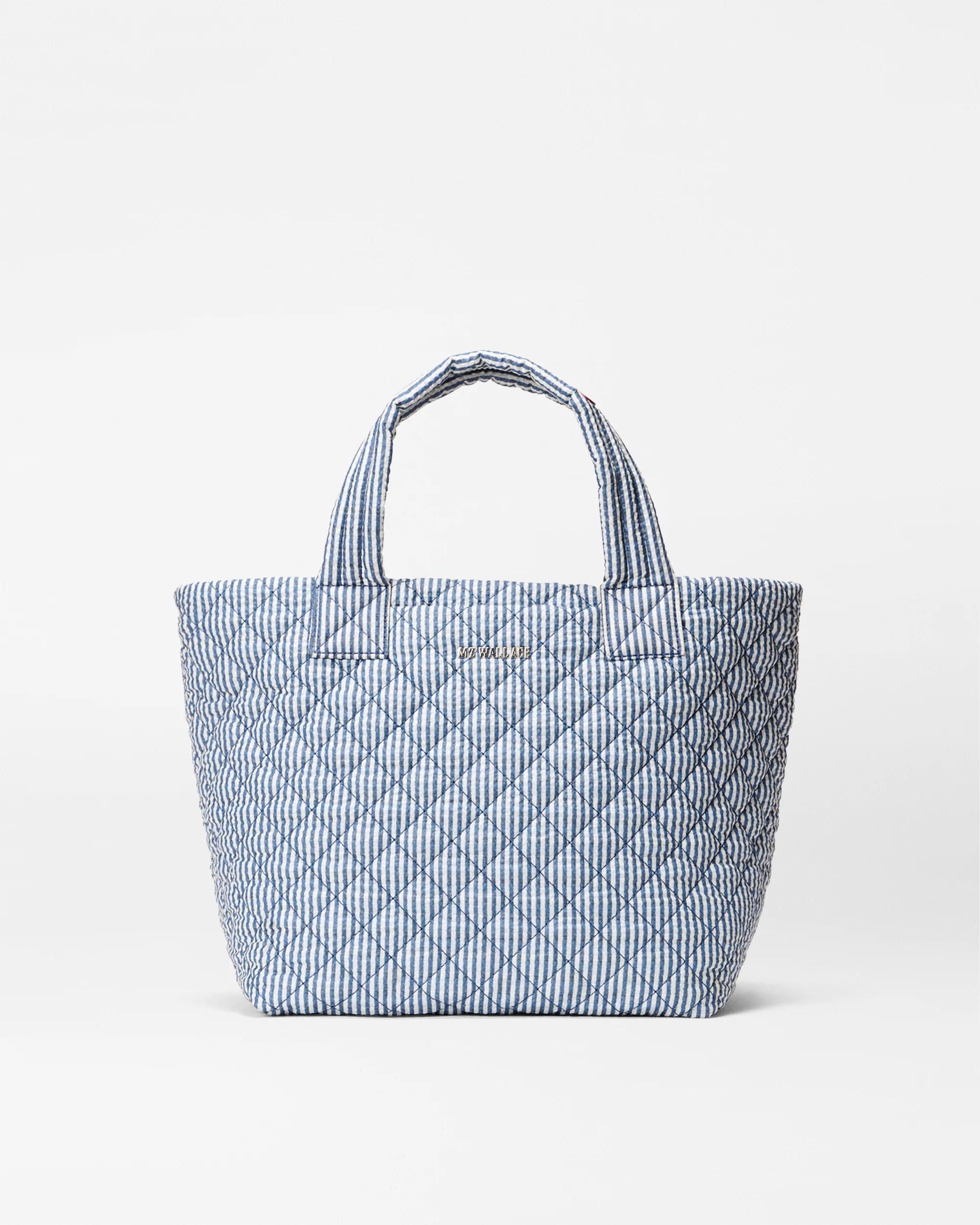 Seersucker Small Metro Tote Deluxe | MZ Wallace