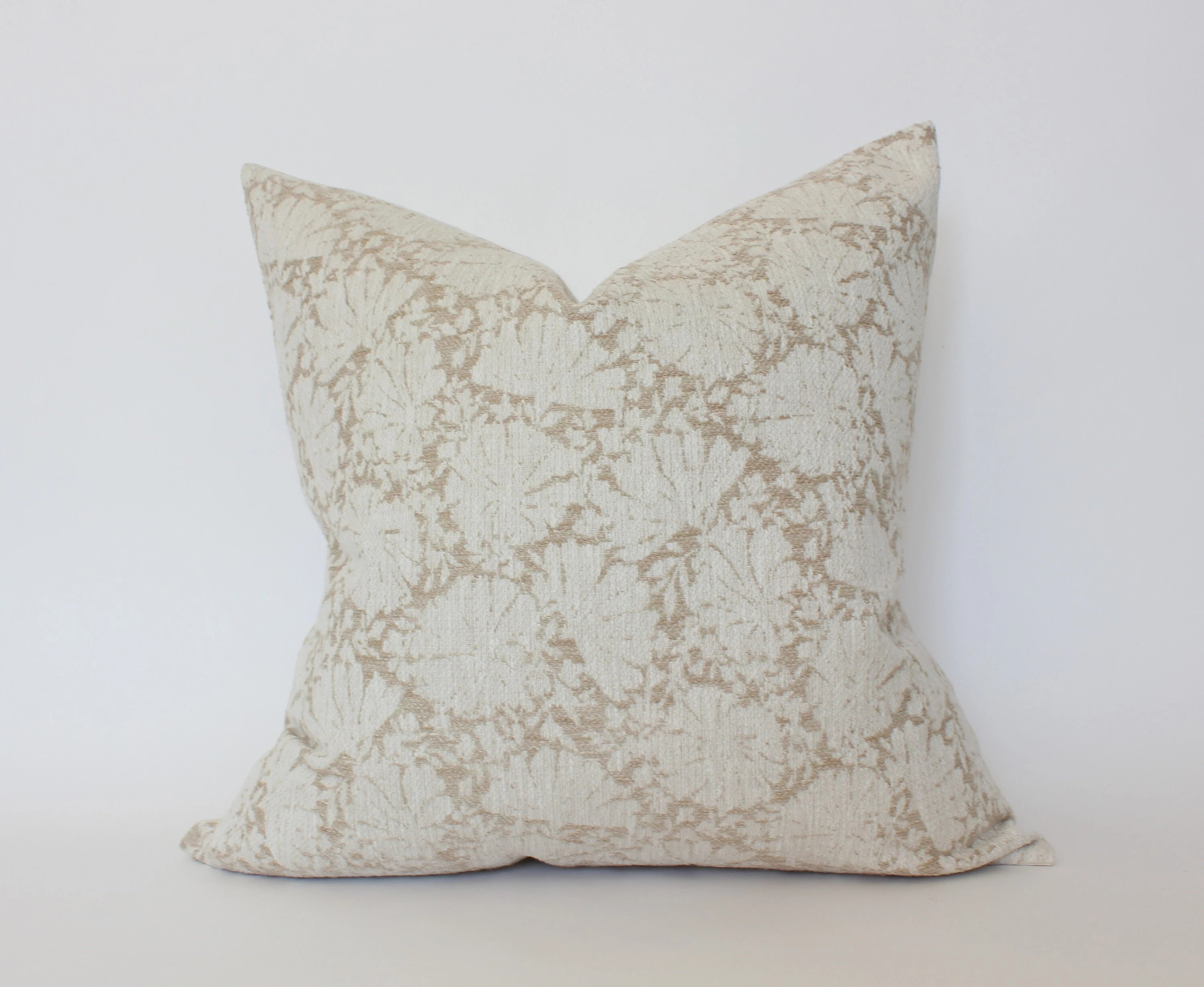 Ivory Floral Pillow,  Light Neutral Floral Pillow Covers,  Taupe Throw Pillow,  Beige and White Floral Cushion || Evielle | Etsy (Global)
