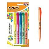 BIC Brite Liner Highlighter, Chisel Tip, Assorted Colors, 5-Count, For Broad Highlighting or Fine... | Amazon (US)