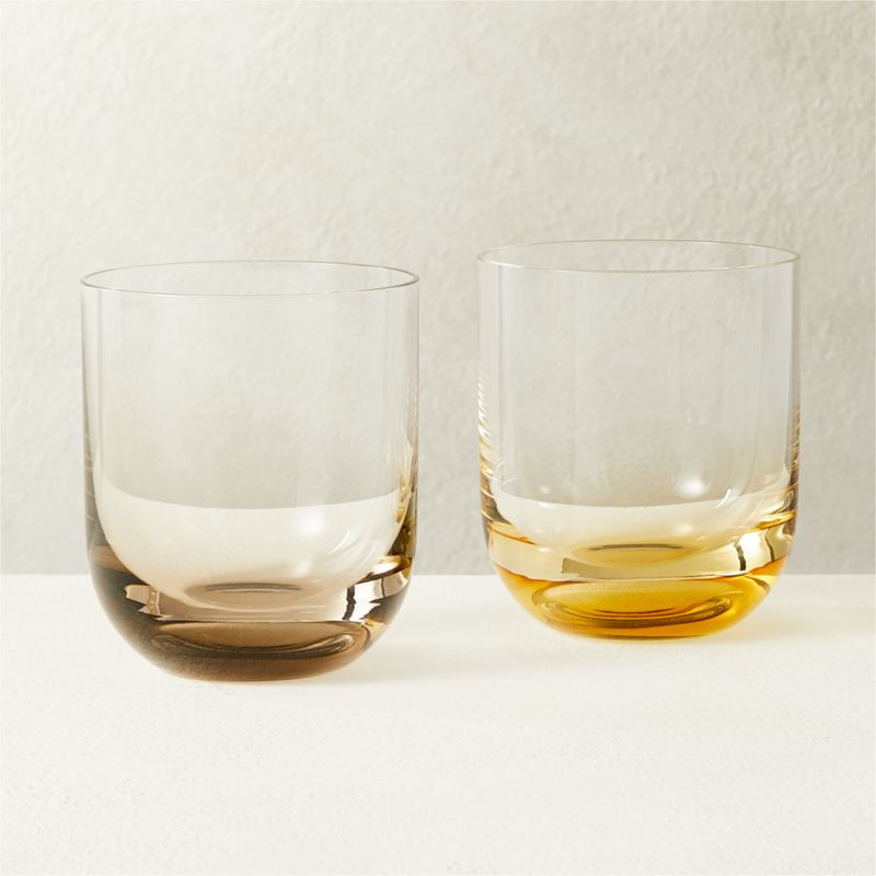 Duval Double Old-Fashioned Glasses | CB2 | CB2