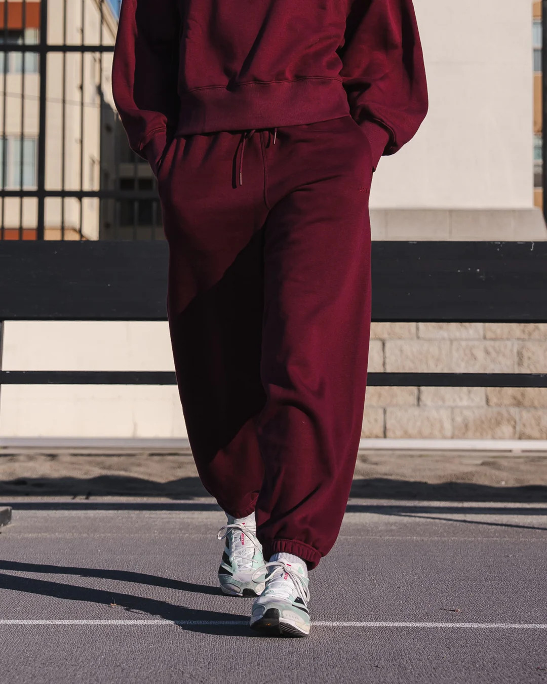 MVP Oversized Slouchy Fit Track Pant - Cherry Lacquer | LSKD | LSKD