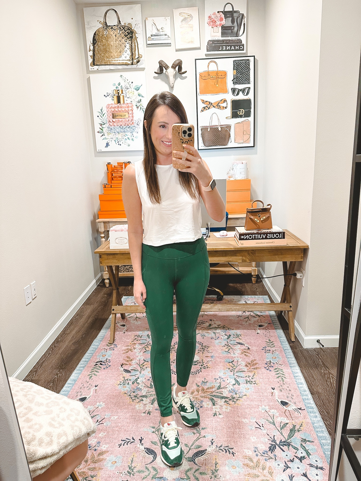 Lululemon sculpt tank white (size 6) with lululemon invigorate leggings everglade green (size 4)



#LTKunder100 #LTKSeasonal #LTKfit
