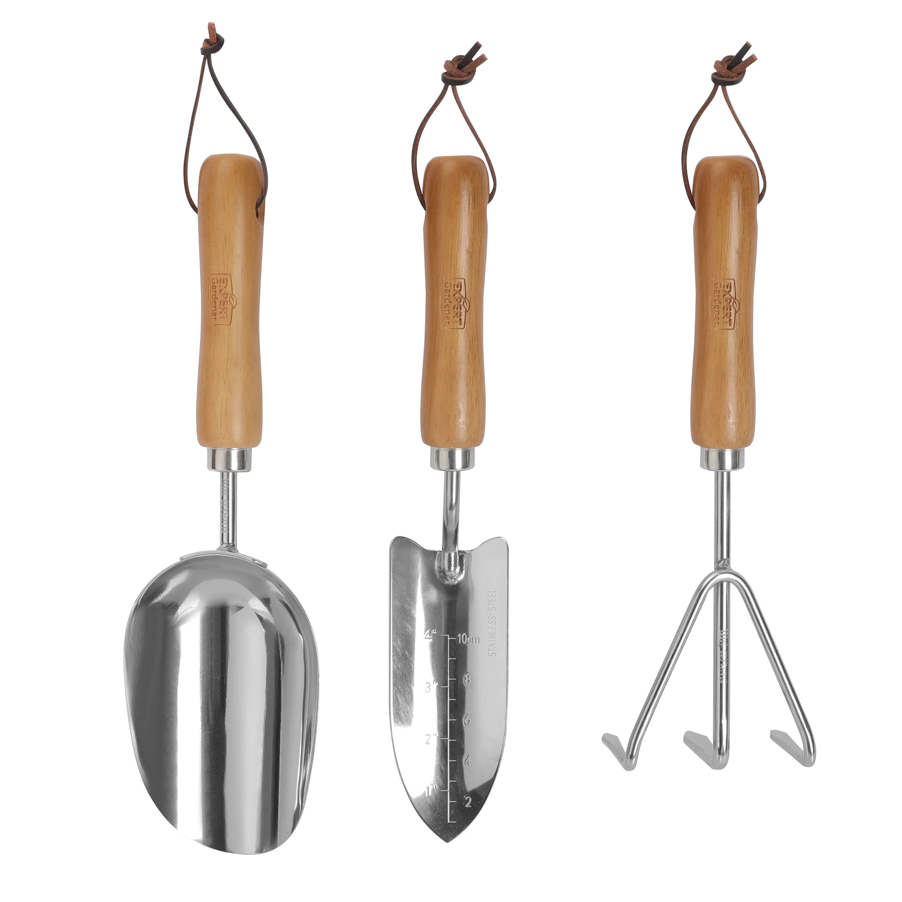 Expert Gardener Wood Hand Tools 3 Piece Set | Walmart (US)