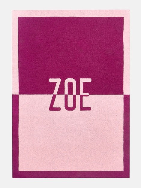 Spell It Out Blanket - Plum / Pink | BaubleBar (US)