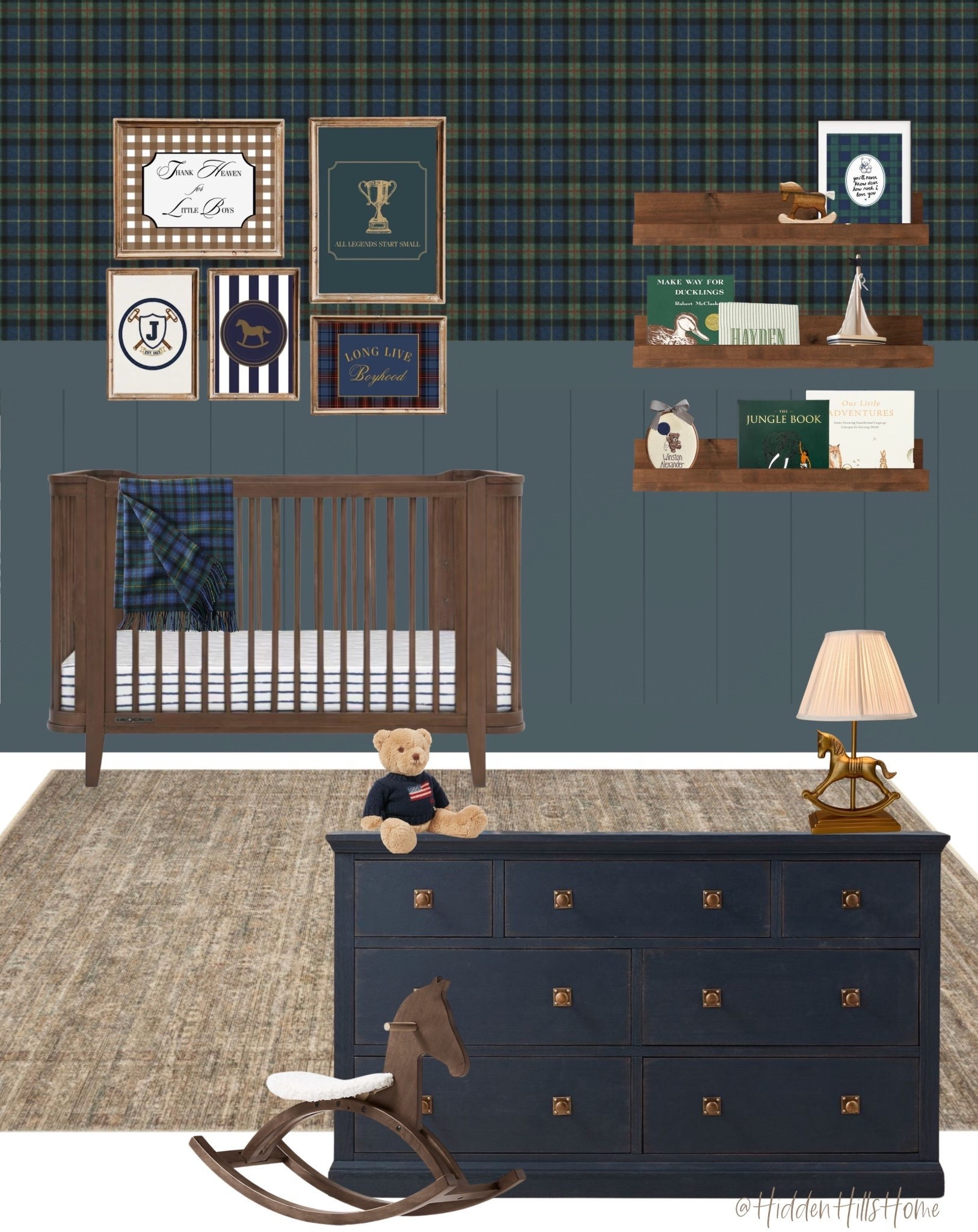 Ralph Lauren inspired nursery decor, nursery mood board, nursery design, home decor ideas, baby’s room, crib, nursery rug #baby

#LTKSaleAlert #LTKBaby #LTKHome