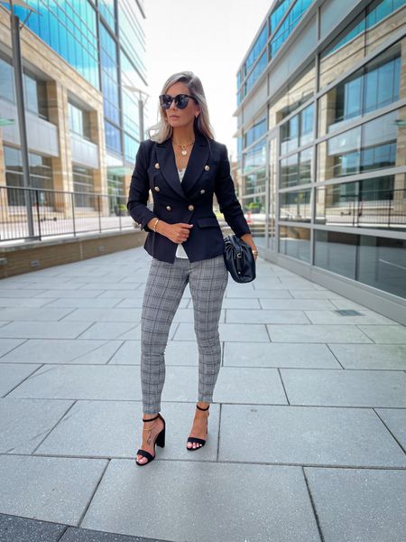 Loving these plaid pull on work pants for a cute professional look for the office. I paired it with my favorite amazon

#LTKunder50 #LTKunder100 #LTKworkwear