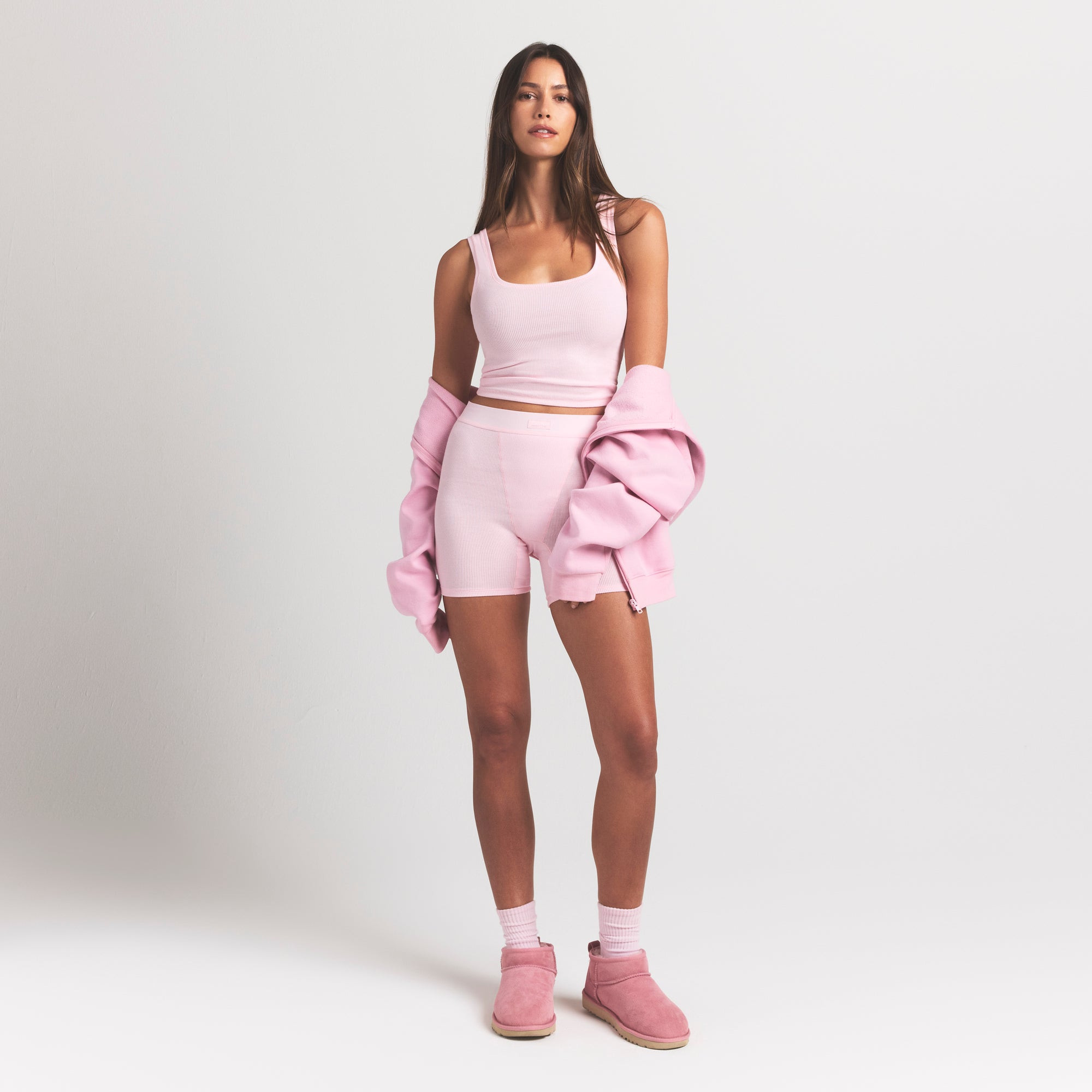 SKIMS Tank Top | Pink | XL | Cotton Rib | SKIMS (US)