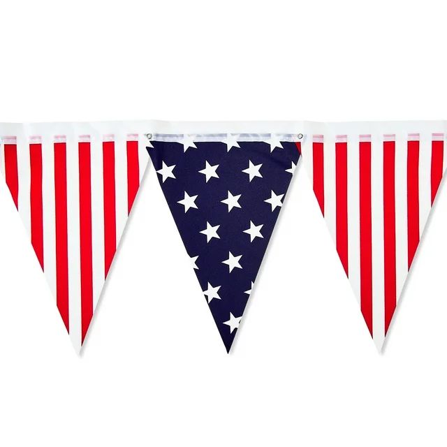 Patriotic Stars & Stripes Pennant, 72", by Way To Celebrate - Walmart.com | Walmart (US)