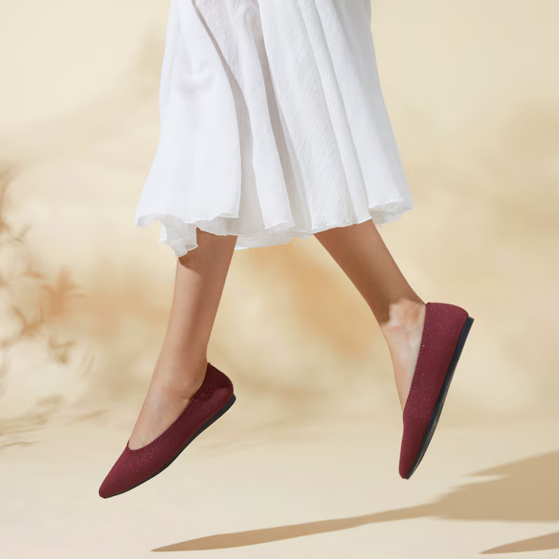 Pointed-Toe Ballet Flats (Aria 5°) | VIVAIA