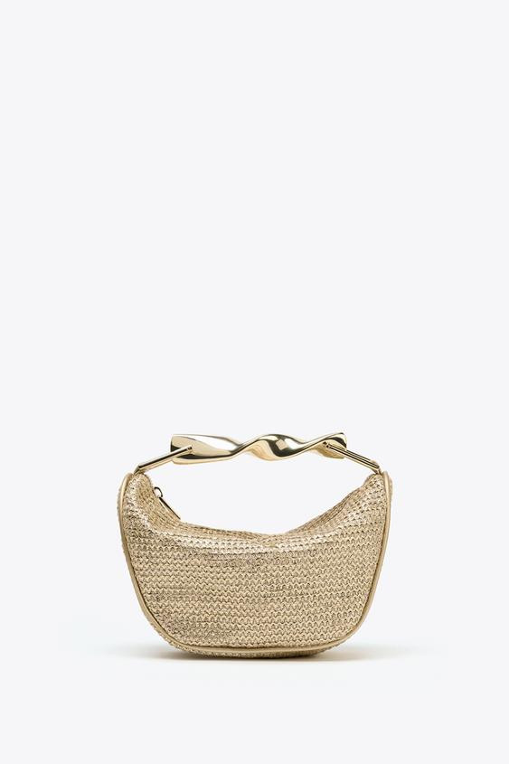 MINI BAG WITH METALLIC HANDLE | Zara US