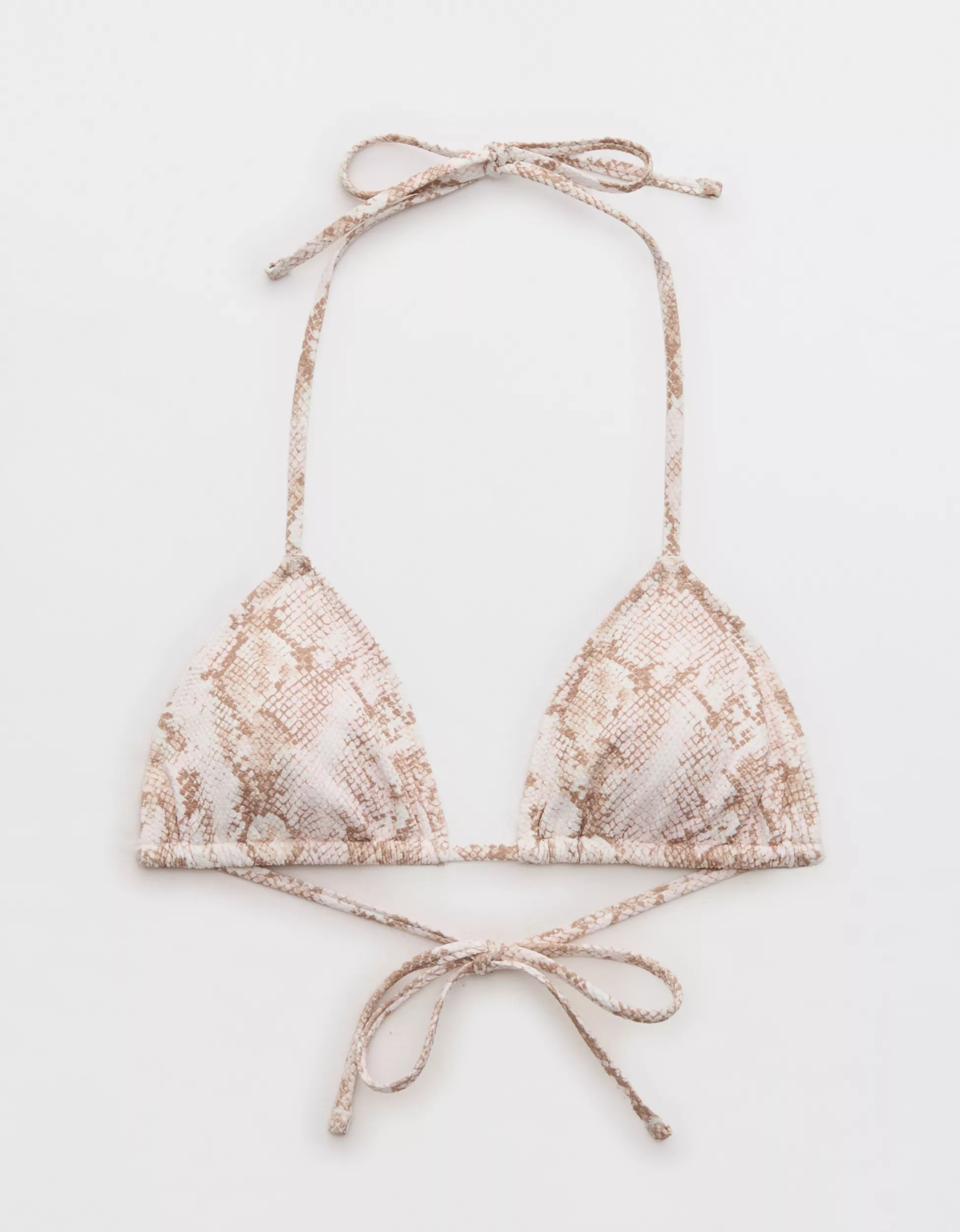 Aerie Pique String Triangle Bikini Top | Aerie