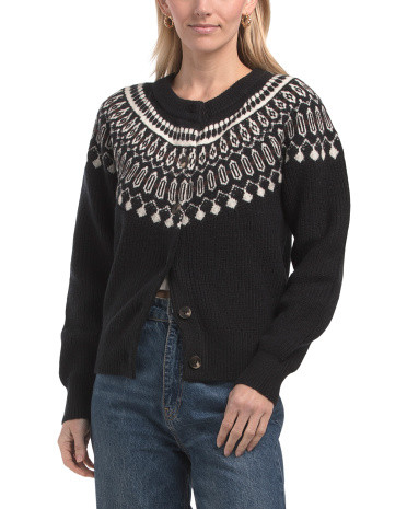 Fair Isle Cardigan | TJ Maxx