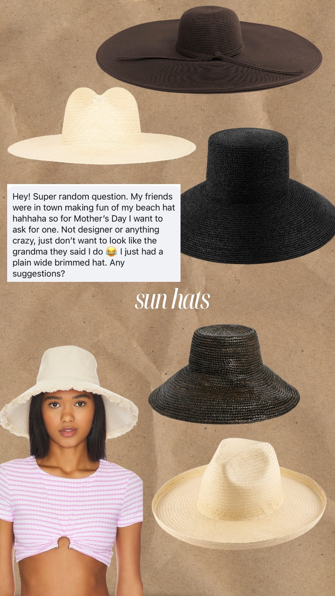 Fave non designer wide brim sun hats 

#LTKdayinmylife #LTKTravel #LTKSwim
