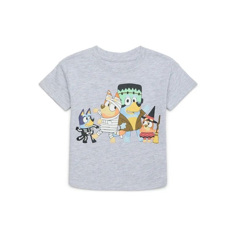 Bluey Toddler Halloween Graphic Tee with Short Sleeves, Sizes 12M-5T - Walmart.com | Walmart (US)