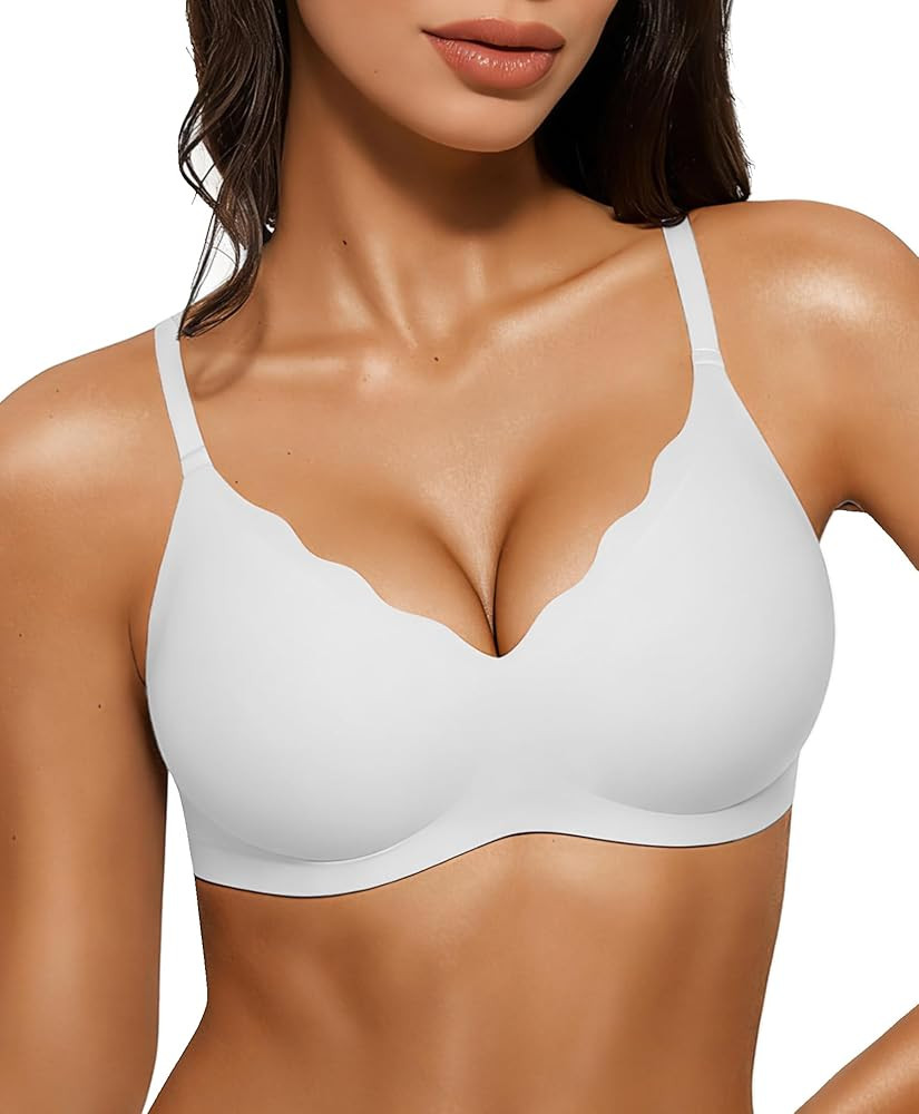 Popilush Wireless Bras for Women No Underwire Seamless Bralettes Everyday Comfort Tshirt Padded B... | Amazon (US)