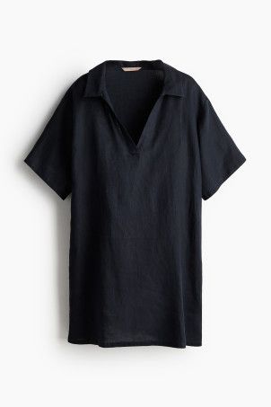 Linen Tunic with Collar | H&M (US + CA)