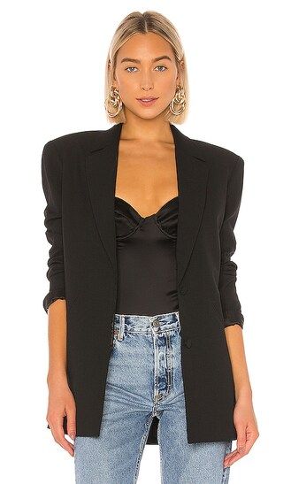 Power Blazer in Black | Revolve Clothing (Global)