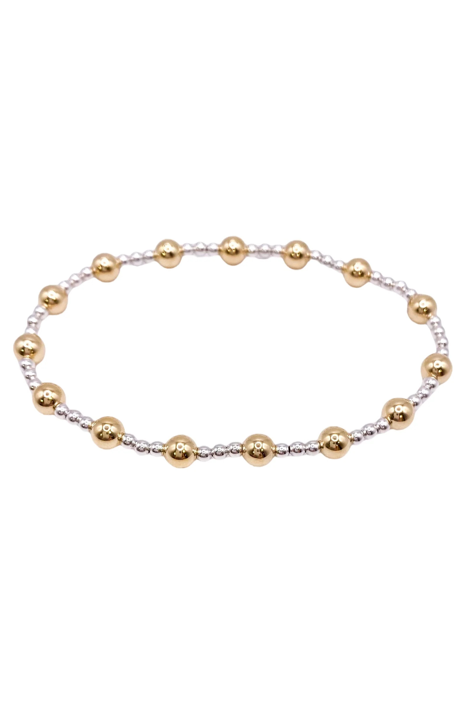 enewton Sincerity Pattern Mixed Metal 5mm Bead Bracelet | The Willow Tree