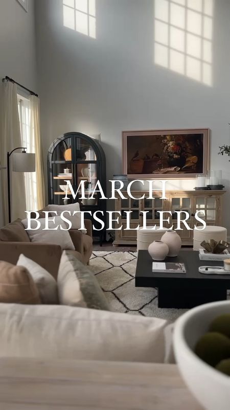 March bestsellers! Coffee table, jumbo egg, salt and pepper grinders, barstools, and bookcase!

Home decor, modern organic decor, neutral home

#LTKstyletip #LTKhome #LTKVideo