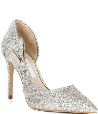 Sawyer Glitter Bow Pointed Toe Pumps | Dillard's