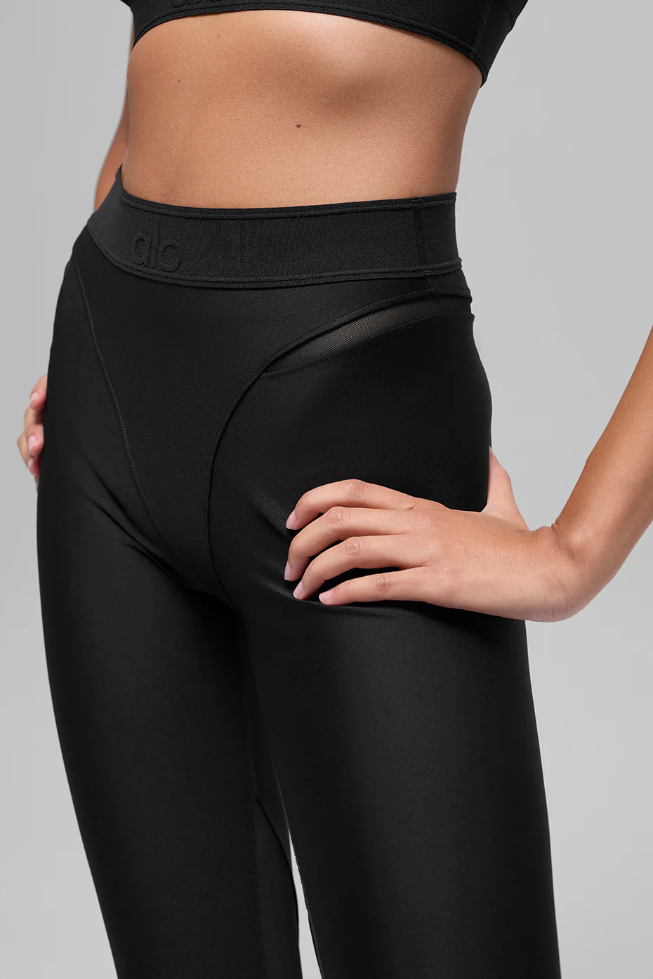 ALO | Airlift High-Waist 7/8 Rebel Legging in Black, Size: 2XS | Alo Yoga (US)