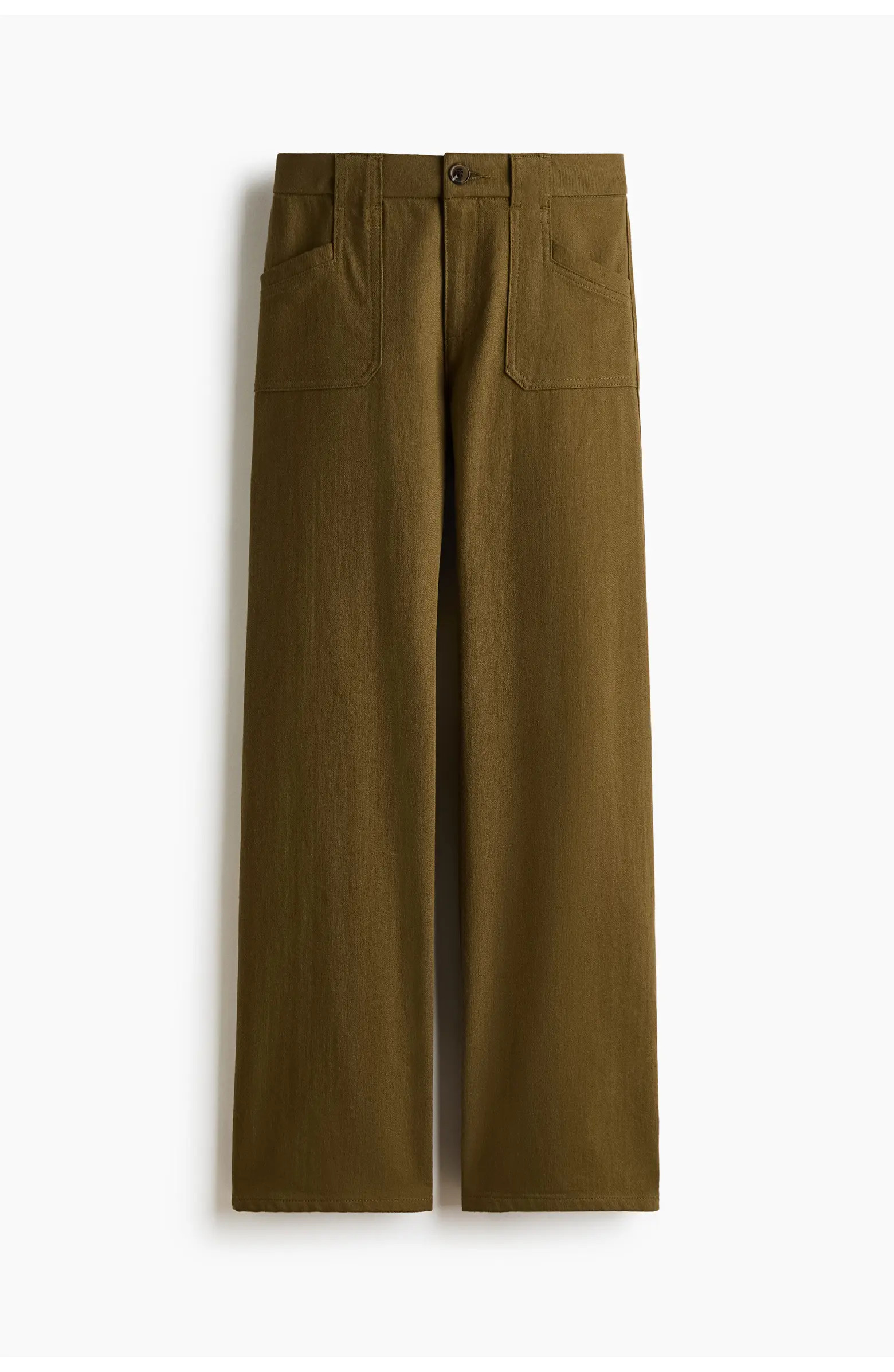 H&M Wide Twill Trousers | Nordstrom | Nordstrom