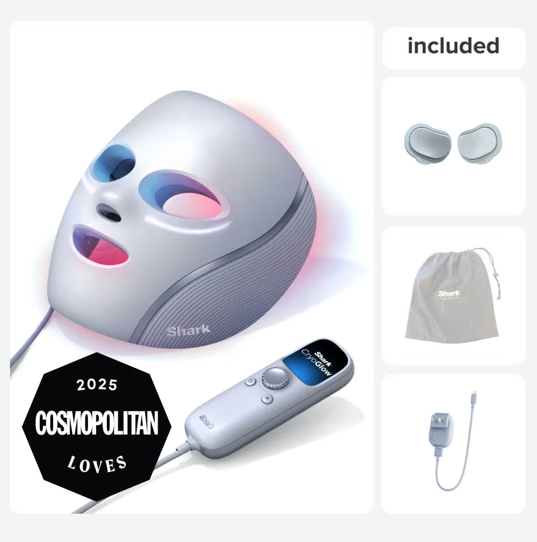 Shark™ CryoGlow™ Red Blue & Infrared iQLED Face Mask & Under Eye Cooling - (Lilac Chill) | Sh... | Ninja Kitchen
