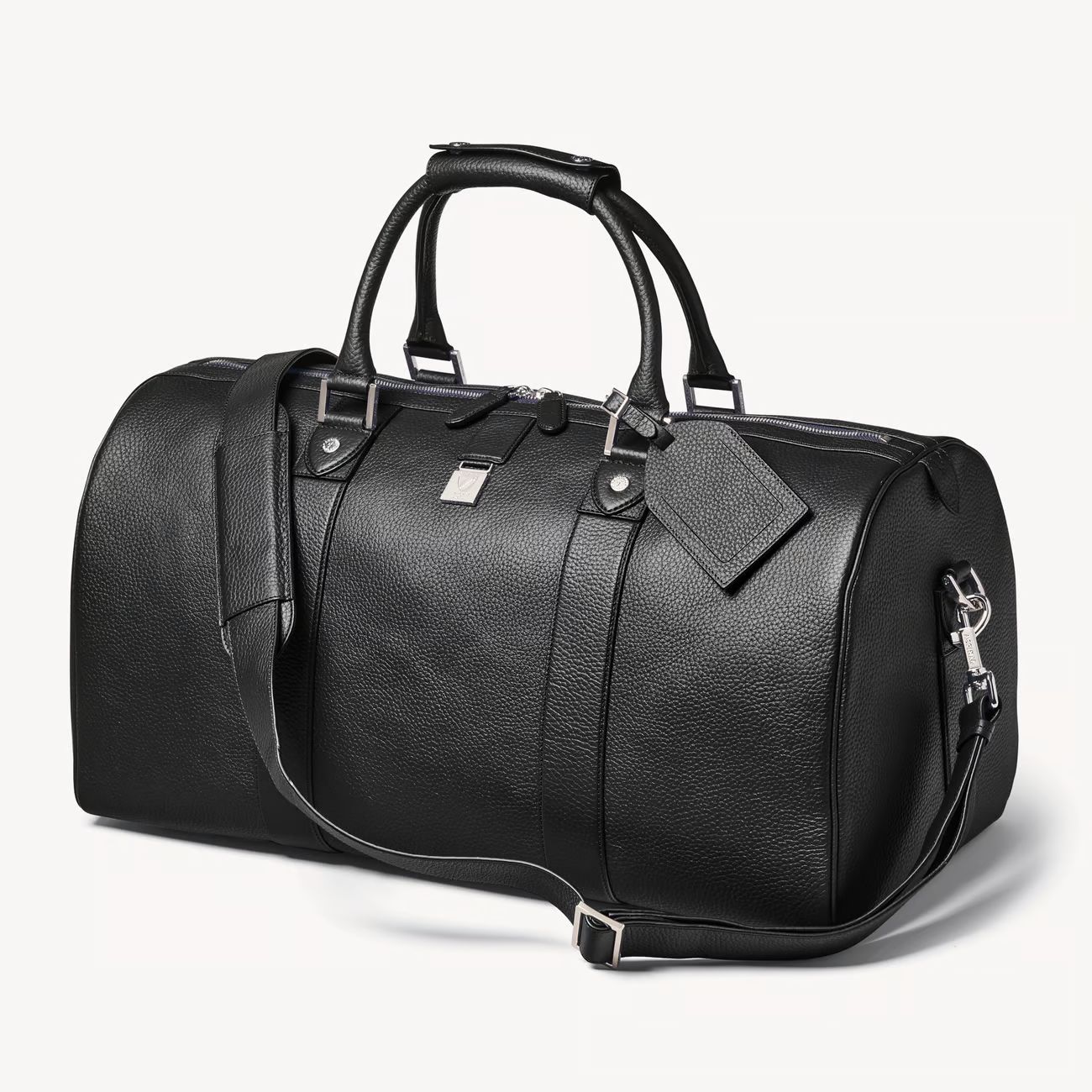 Boston Leather Travel Bag
        Black Pebble | Aspinal of London