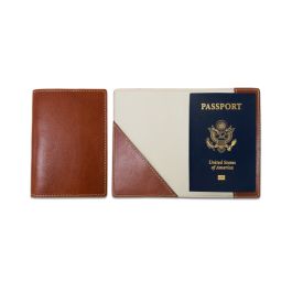 Glasgow Passport Case - British Tan Florentine Leather | Barrington Gifts