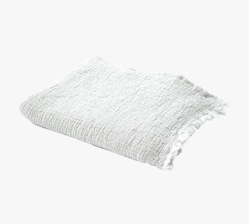 Turkish Cotton Fringe Throw Blanket | Pottery Barn (US)