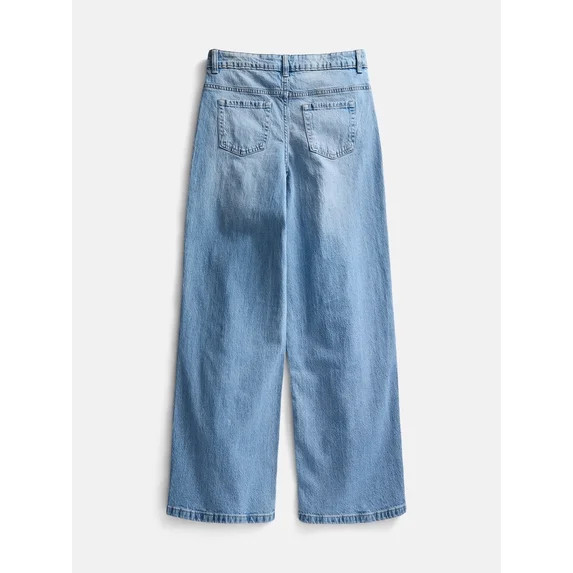 Weekend Academy Girls Baggy Straight Pants, Sizes 4-18 | Walmart (US)