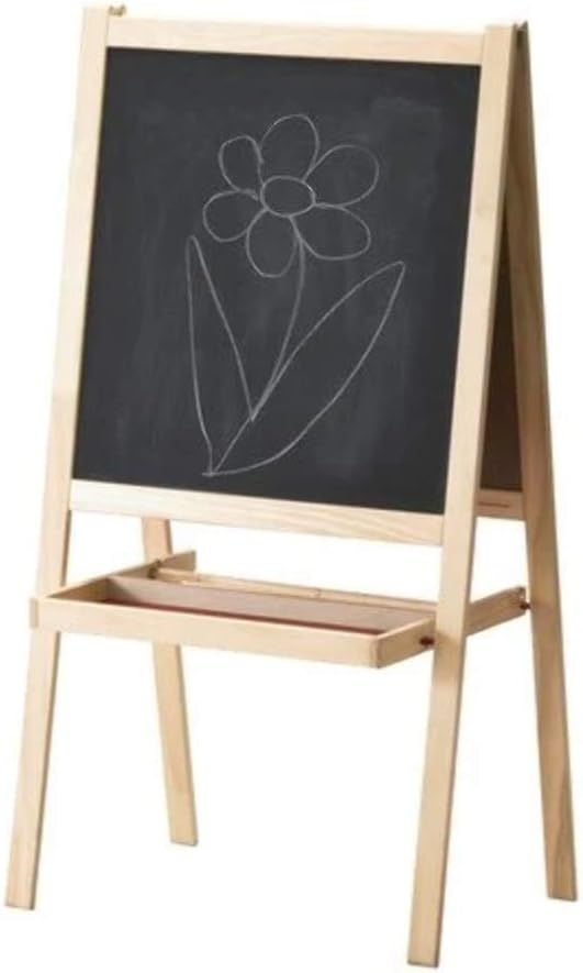 IKEA 500.210.76 Softwood Mala Easel, 17" L x 24" W x 46" H, Black/Natural/White | Amazon (US)