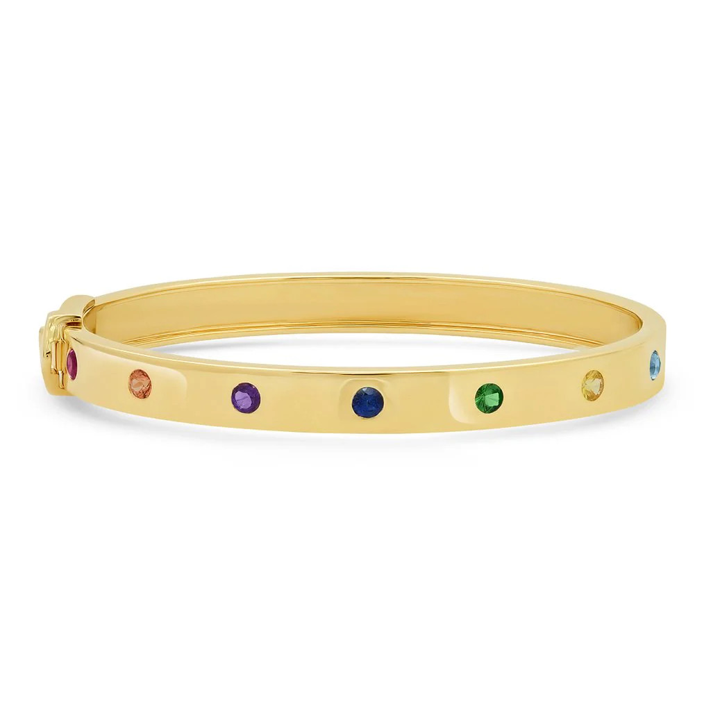 Multi Colored Round Rainbow Bangle | Milestones by Ashleigh Bergman