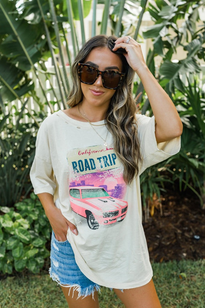 California Road Trip Graphic T-Shirt | She Is Boutique