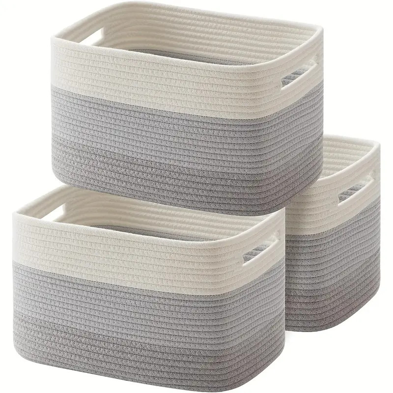 Cotton Rope Storage Baskets Baskets For Organizing baby - Temu | Temu Affiliate Program