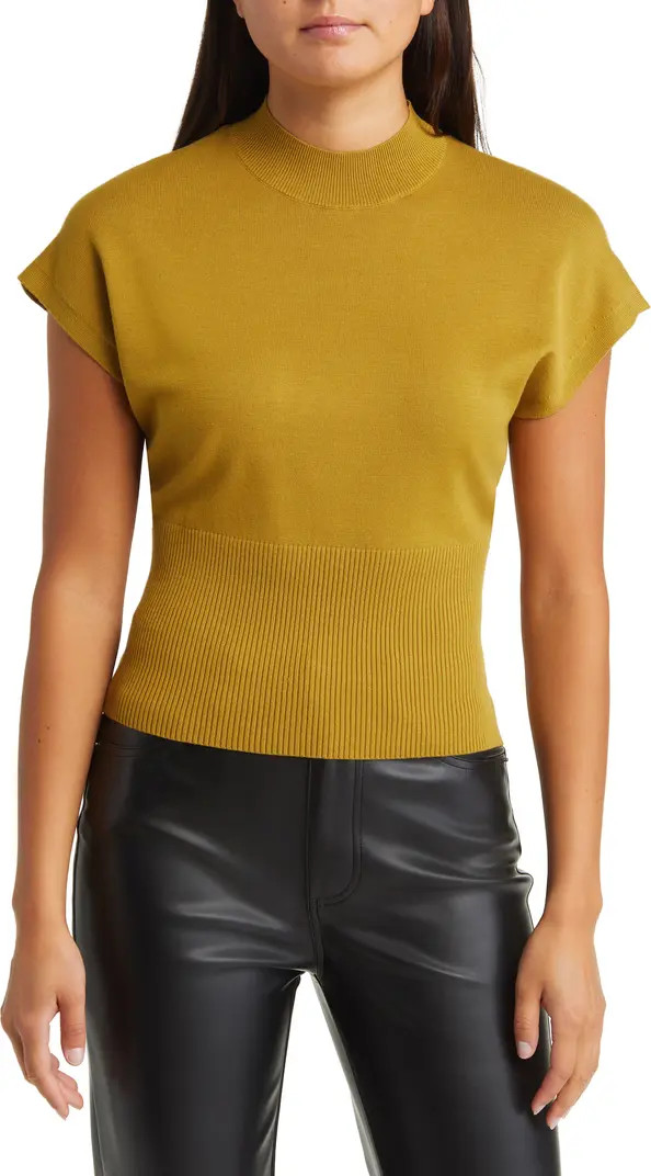Mock Neck Rib Sweater | Nordstrom