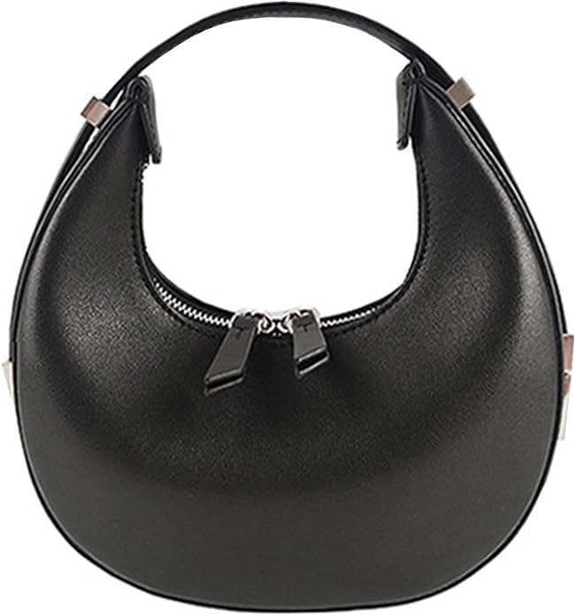 Small Purse for women,Trendy Cute Shoulder Bags Small Clutch Hobo Tote Handbag With Double Zipper... | Amazon (US)