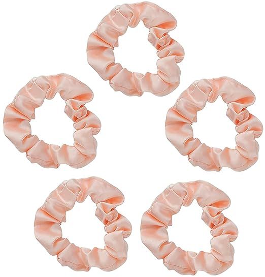 Kitsch, Scrunchies Sleep Satin Blush, 5 Count | Amazon (US)