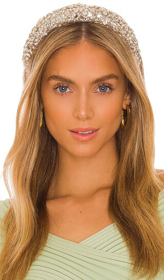 Czarina Headband in Crystal | Revolve Clothing (Global)