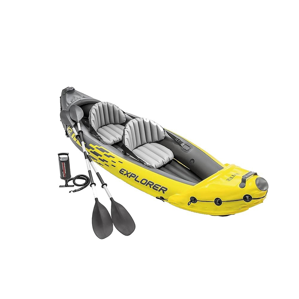 Intex 68307EP Explorer K2 Inflatable Kayak Set: Includes Deluxe 86in Aluminum Oars and High-Outpu... | Amazon (US)