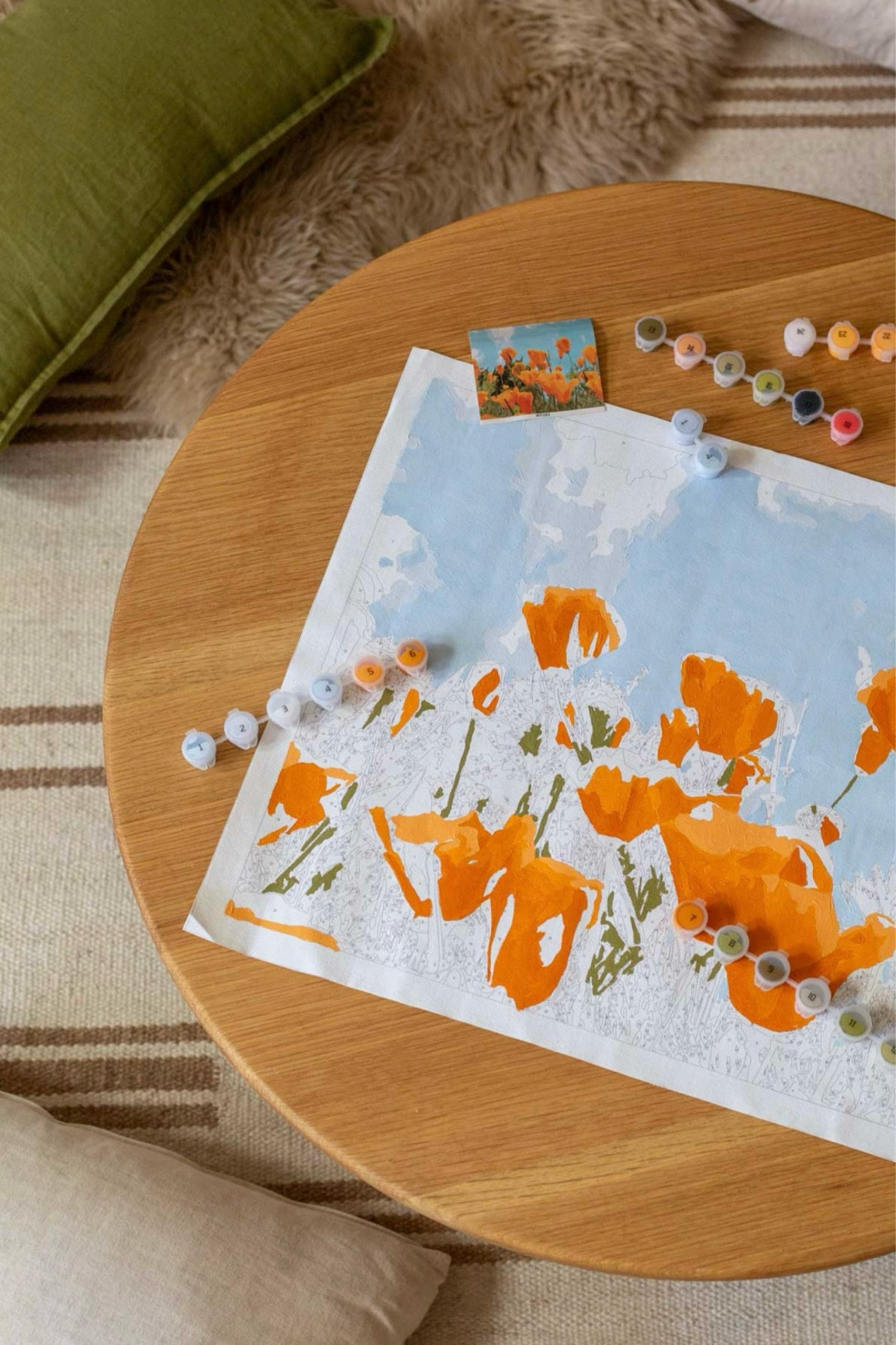 Paint by numbers and cozy pillows - the paint by numbers kit is $16 and the pillow covers are less than 15 each for linen!! Really good quality uno. I have four of them.

#LTKfamily #LTKfindsunder50 #LTKhome