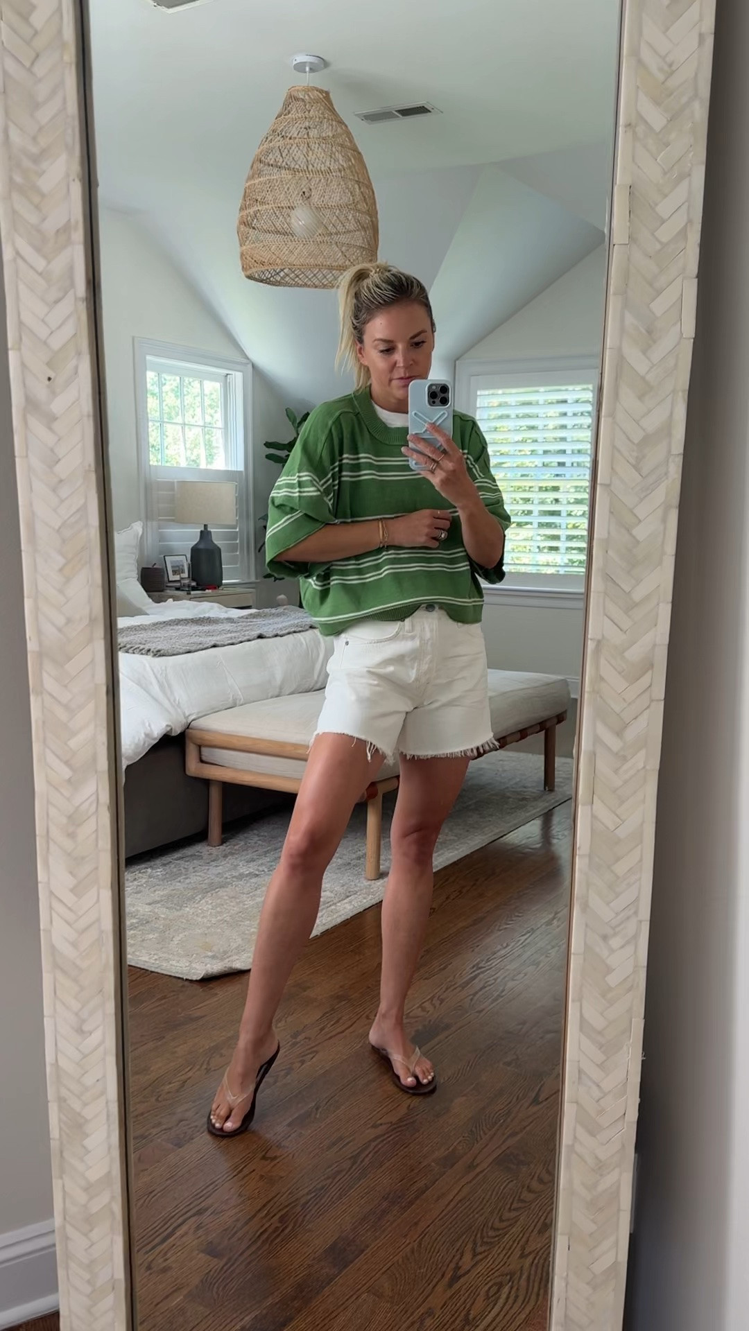 Today’s casual fit
•small sweater tee, tts 
•small white tee, tts 
•26 shorts, tts 
•sandals tts (size up if 1/2 size)

#LTKootd #LTKdayinmylife #LTKgrwm