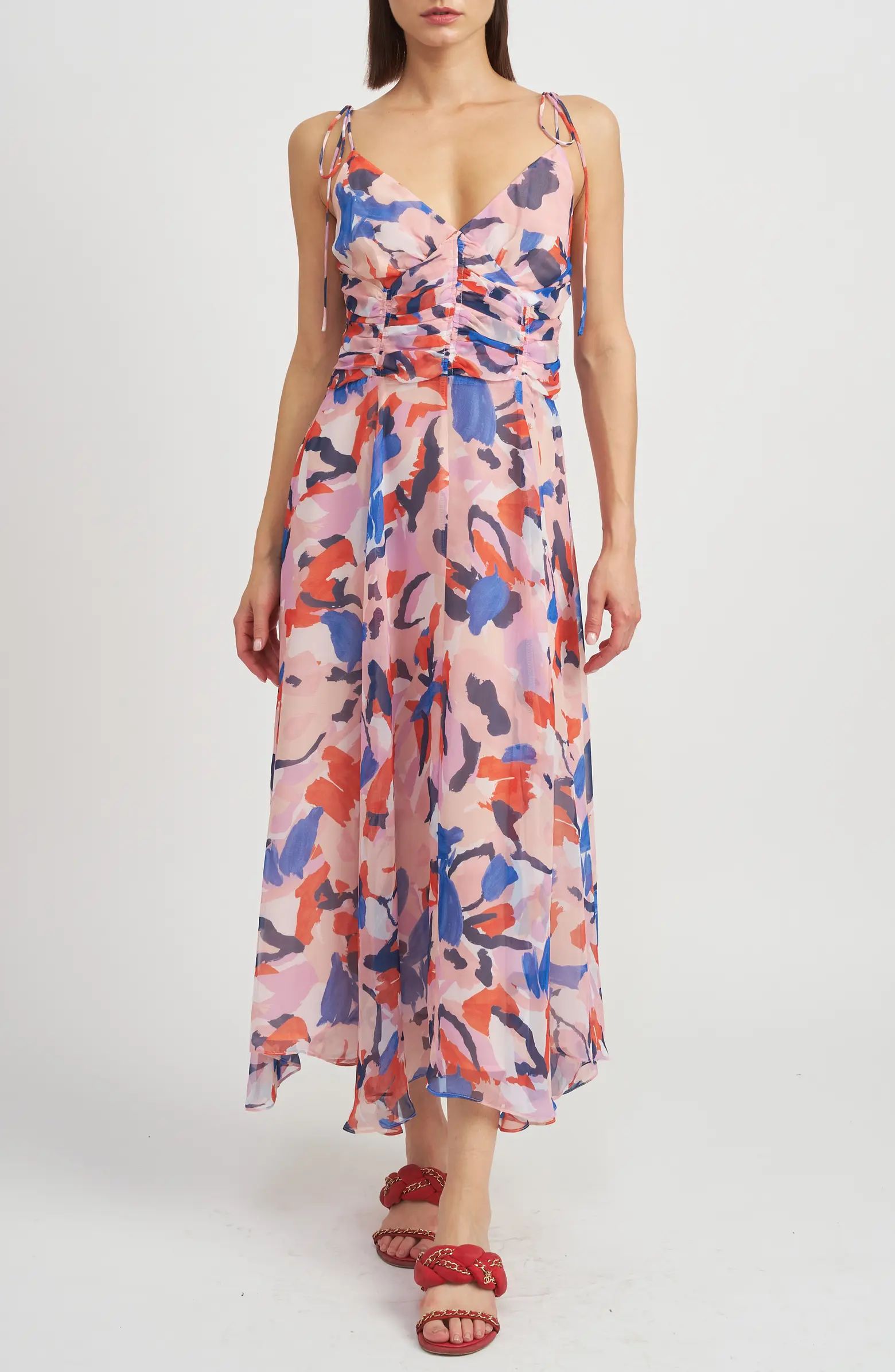 Arlie Abstract Print Midi Dress | Nordstrom
