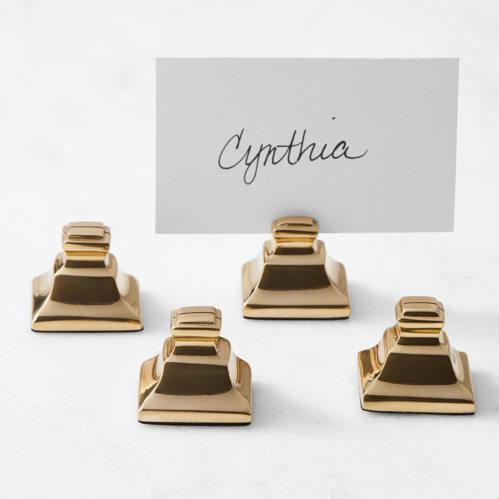 Heirloom Name Card Holders, Set of 4 | Williams-Sonoma