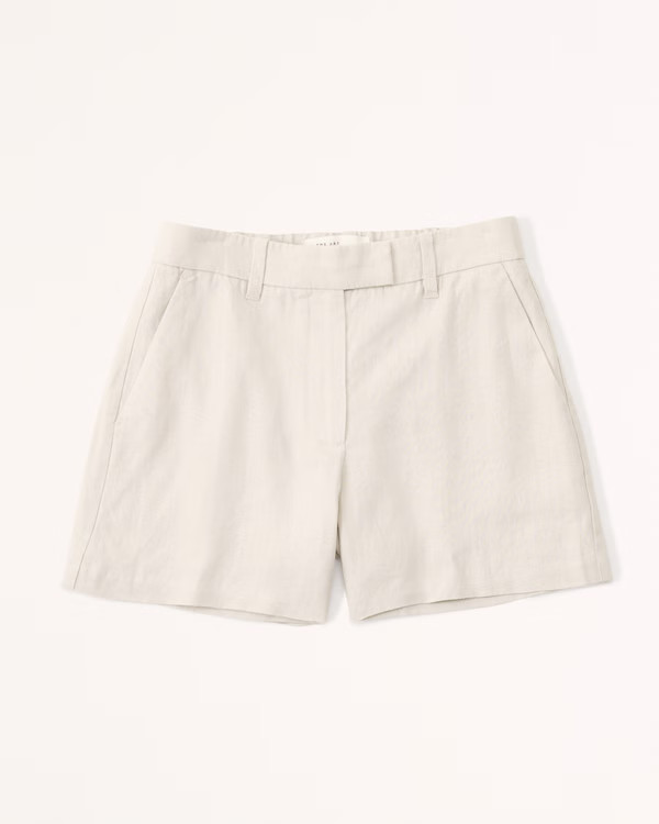 Premium Linen Tailored Short | Abercrombie & Fitch (US)