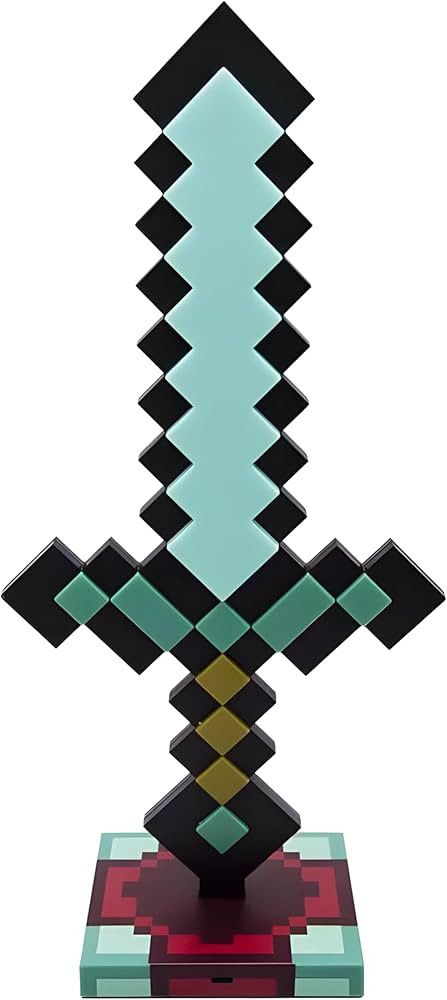 Diamond Sword Night Light, 7-11 Color LED Table Lamp, Pull-to-Light Gaming Room Decor with Timer ... | Amazon (US)