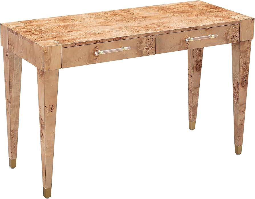 TOV Furniture Brandyss Natural Burl Work Desk | Amazon (US)