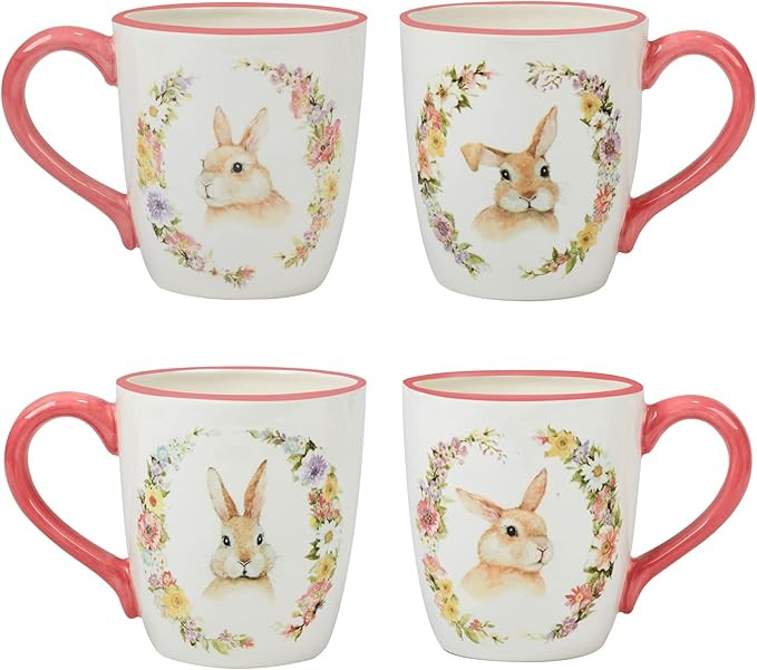 Certified International Easter Garden 20 oz. Mugs, Set of 4 Assorted Designs | Amazon (US)