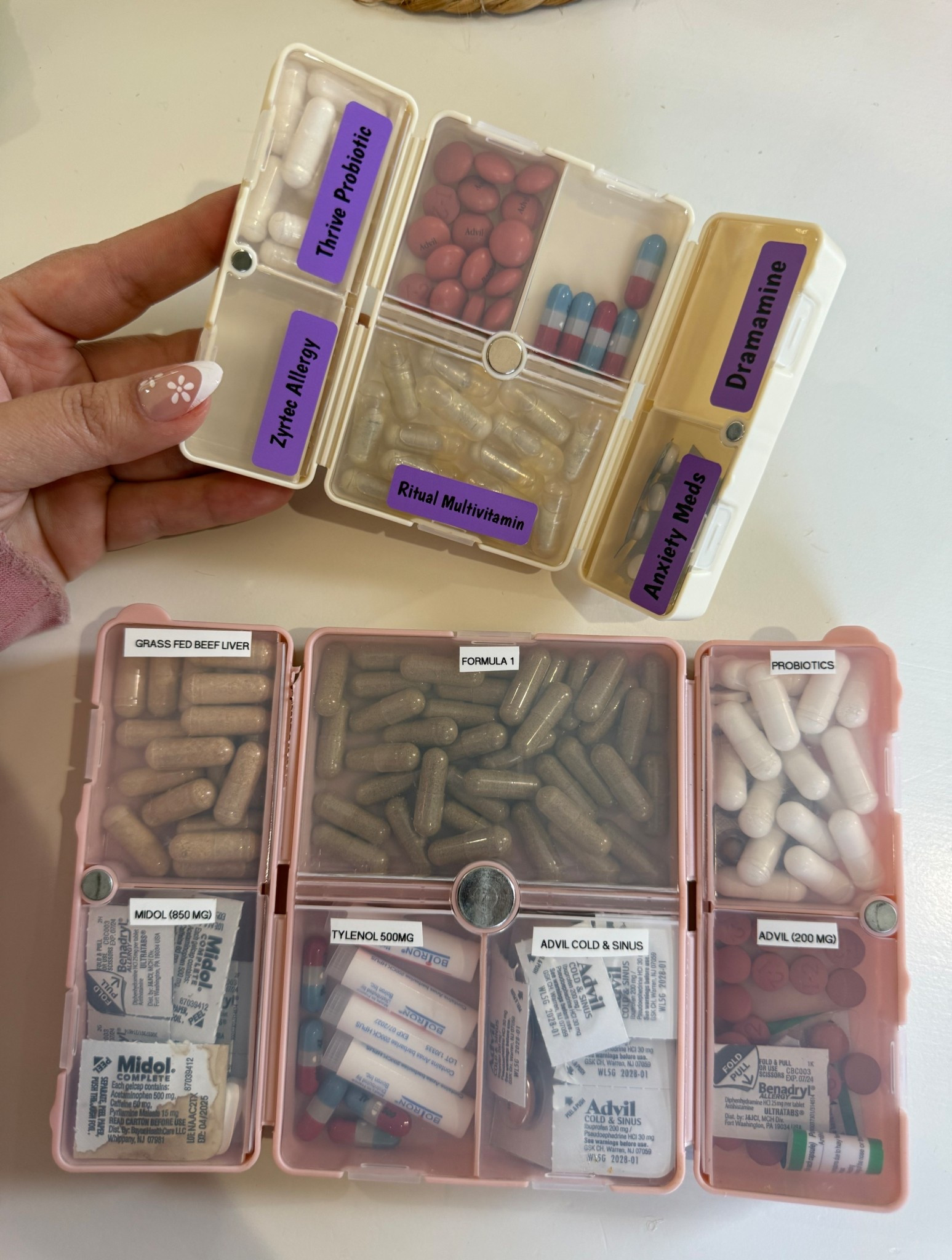 Best travel pill cases that never fall open and great quality and hold a ton! 

#LTKMidsize #LTKselfcare #LTKmorningroutine